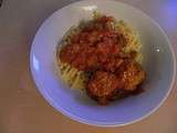 Miam miam! Boulettes au chorizo et sauce provençale