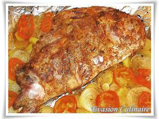 Epaule d’agneau rotie au four