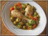 Tajine Zitoune Algérois (poulet aux olives à l'algéroise)