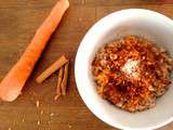 Porridge des aimables (carotte, cannelle, amandes)