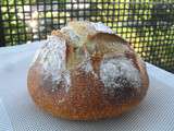Pain au levain à la bière blanche Hoegaarden, aux graines de fenouil et au romarin