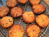 Cookies sans gluten aux abricots,noix et chocolat