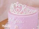 Gâteau couronne de princesse