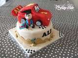 Gâteau Flash McQueen...encore lol