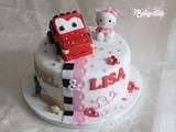 Hello Kitty et Flash McQueen