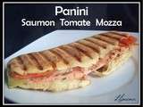 Panini saumon tomate mozza (maison)