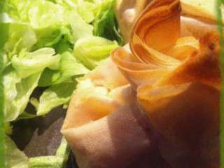 Aumonière oeuf jambon fromage