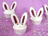 Oreilles sans matériel – Cupcakes lapins de Pâques