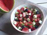 Pour changer des tomates-mozza #4 – Salade pastèque-fêta