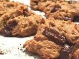 Cookies vegan de fou furieux : purée de cacahuete, banane et chocolat (Faut pas déconner)