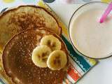 Pancakes et milkshake à la banane