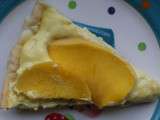 Tarte à la mangue, crème pâtissière vanillée