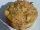 Muffins pomme - rhubarbe