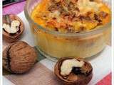 Flans chèvre et noix