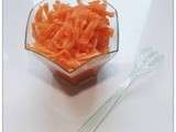 Mini-verrines de salade de carottes à l'orange