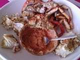 Araignée de mer sauce corail