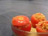 Tomates farcies poivron & boulgour