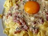 Faire ses tagliatelles maison et sauce carbonara de Mario Batali