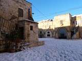 Jérusalem: Dans la vieille ville - quartier arménien, juif et arabe - restaurant Armenian Tavern & hummus Abu Shukri