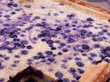 Tarte toute simple au mascarpone vanillé et myrtilles