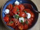 Salade tomates cerises-basilic