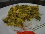 Poulet au curry et brocolis