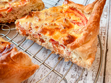 Quiche thon tomate et fromage à tartiner