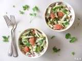 Salade de fenouil au pamplemousse et marinade de légumes aux graines