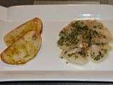 Carpaccio de coquilles Saint-Jacques au sel de truffes