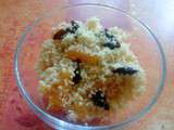 Couscous sucré aux fruits secs et à la fleur d'oranger