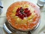 Gâteau à la salade de fruits au goût du jour