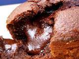 Moelleux au chocolat et glace au basilic