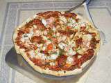 Pizza sucrée salée aux fruits de mer