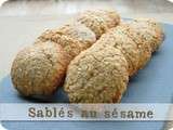 Sablés au sésame (biscuits sans gluten)