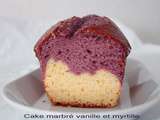 Cake marbré vanille myrtille