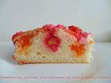 Gâteau au yaourt, aux abricots et aux pralines roses (sans gluten)