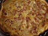 Encore une quiche : carotte, radis noir, lardons et camembert