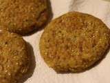 Galettes végétariennes : pois chiche, kasha, quinoa et farine de maïs