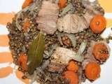 Lard aux lentilles