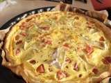 Quiche végétarienne entre Nord et Sud (tomate, thym, carotte et camembert)