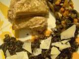 Riz vénéré au poireau et lentilles
