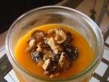Soupe de potiron et sa poêlée de shitake