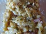 Spaetzles aux lardons et à la crème