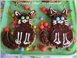 Gâteaux  chat  au chocolat