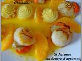 St-Jacques au beurre d’agrumes
