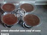 Crème chocolat sans oeuf et sans beurre (thermomix)
