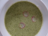 Soupe froide fânes radis et concombre au compact cook pro
