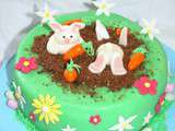 Easter birthday cake: gâteau tout simple à la vanille ( mais si bon!)