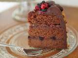 Layer Cake vegan au chocolat & fruits rouges