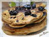 Pancake aux myrtilles sans gluten, sans lactose